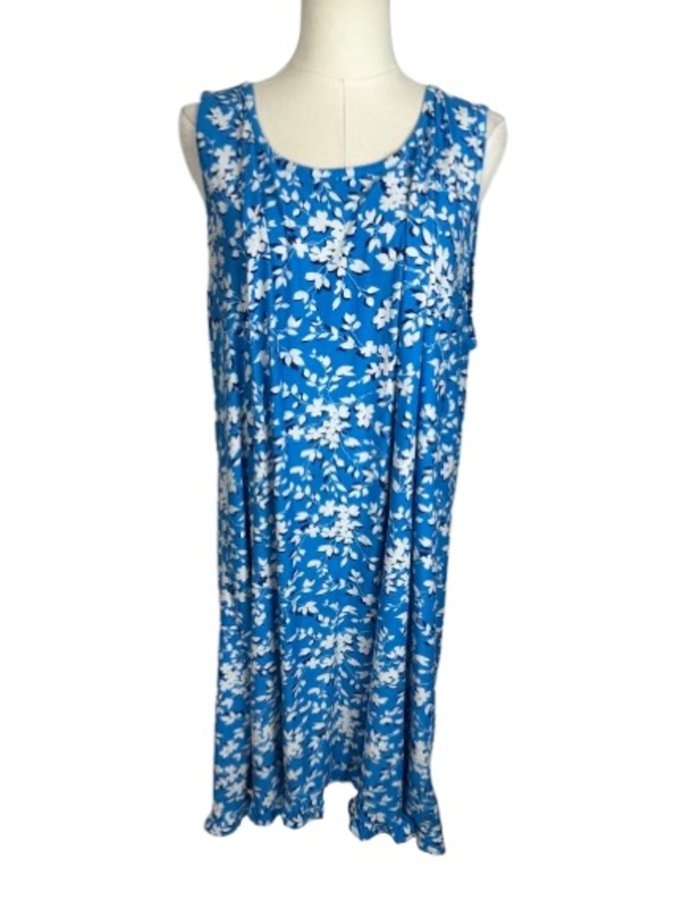 Draper James Blue and White Floral Dress